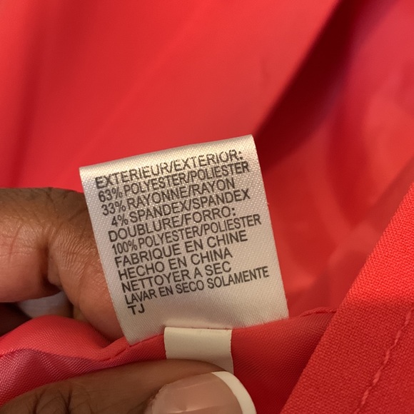 TAHARI ARTHUR S. LEVINE CORAL SUIT JACKET - Picture 6 of 6